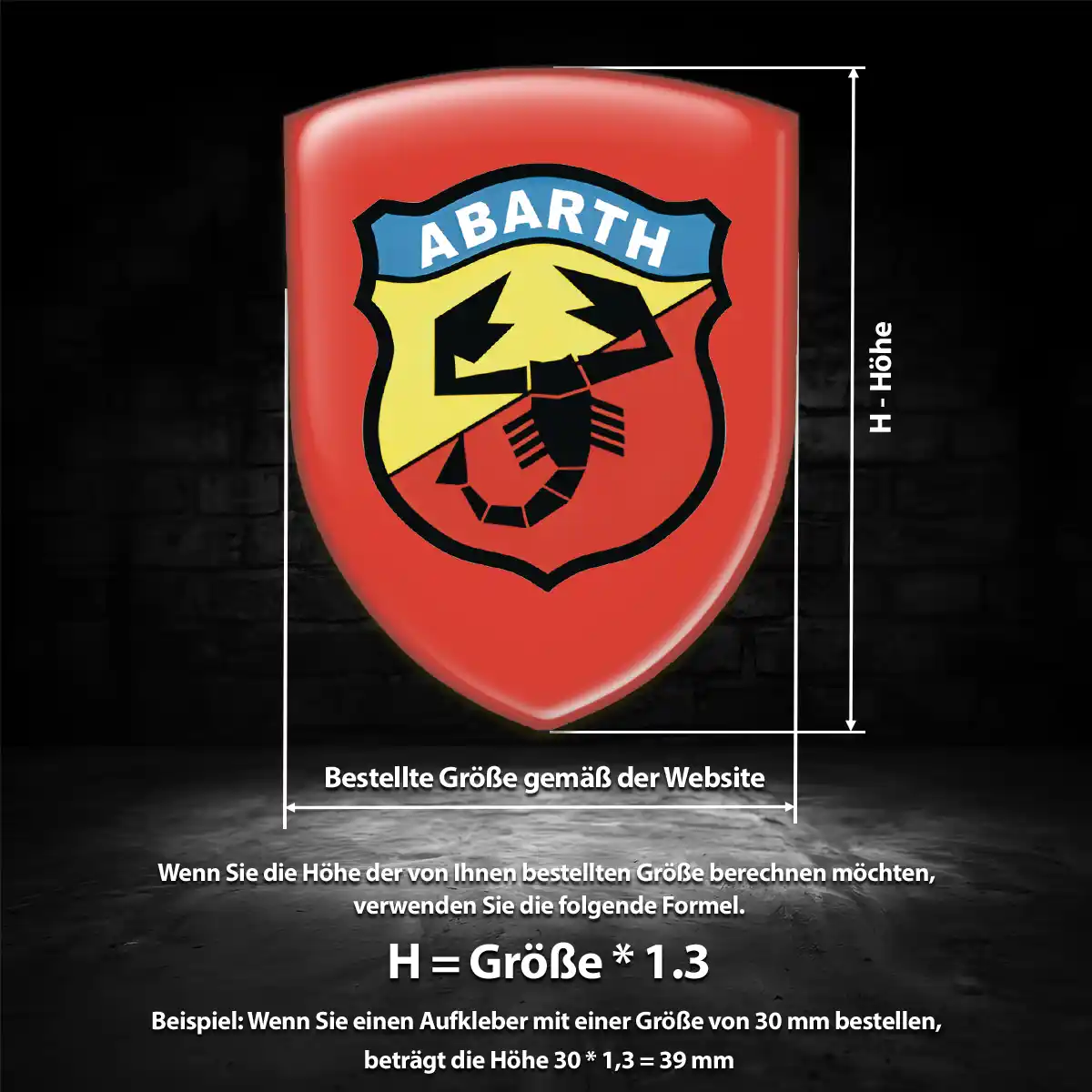 Abarth Aufkleber Auto Ausdrucksstarkes Design