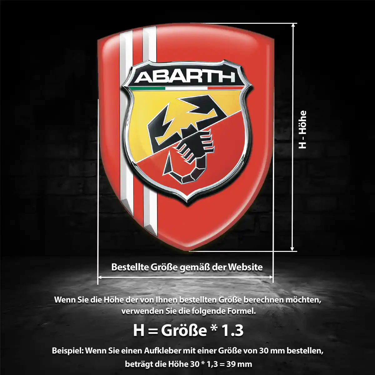Abarth Aufkleber Auto Überzeugende Qualität