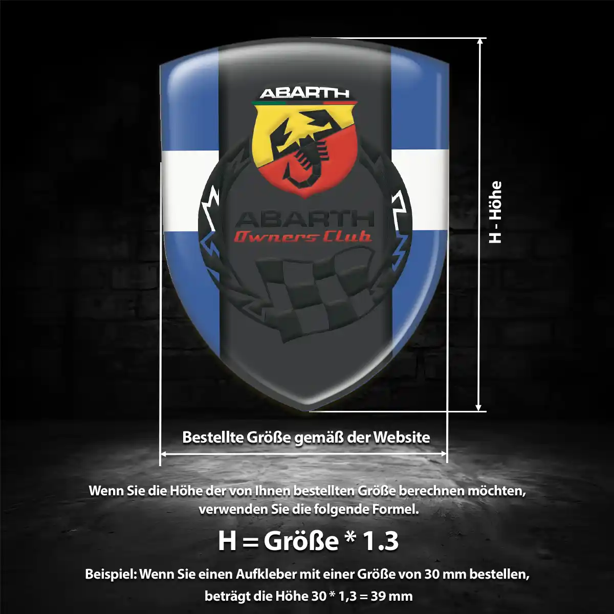 Abarth Aufkleber Auto Exterieurdesign