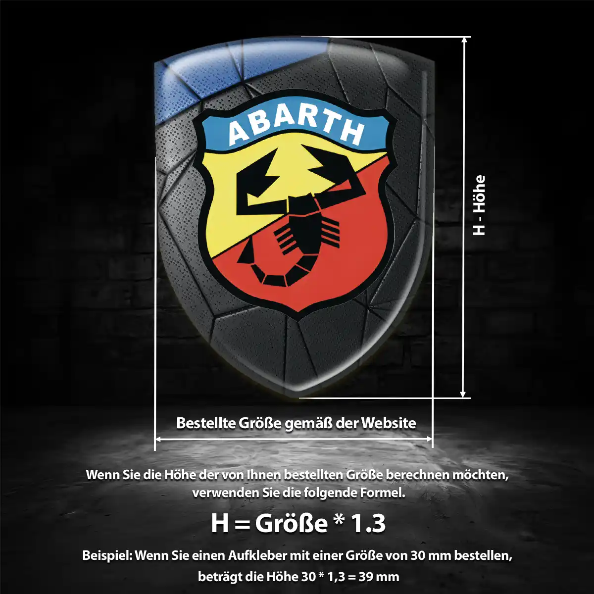 Abarth Aufkleber Auto Höchste Qualität