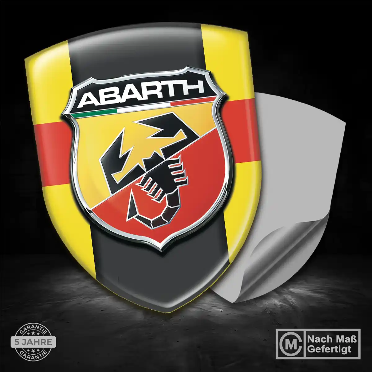 Abarth Aufkleber Auto Hochwertiges Harz