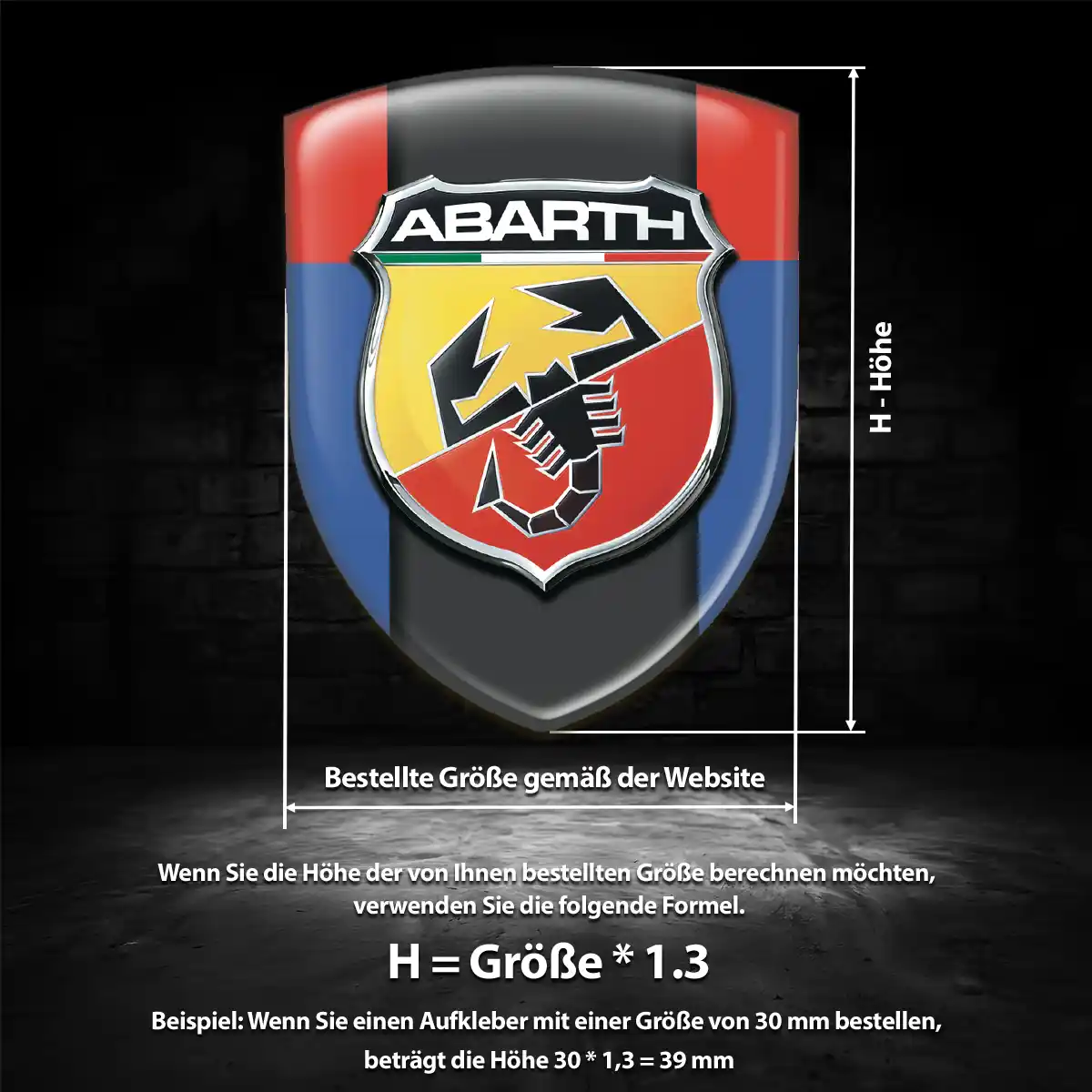 Abarth Aufkleber Auto Markenedition