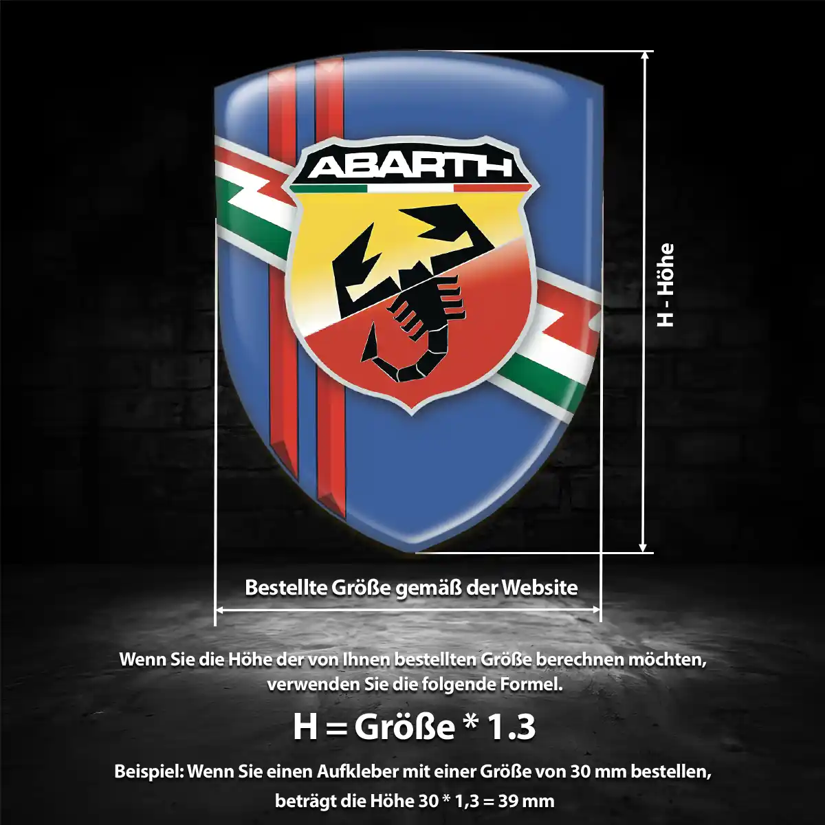 Abarth Aufkleber Auto Modernes Design