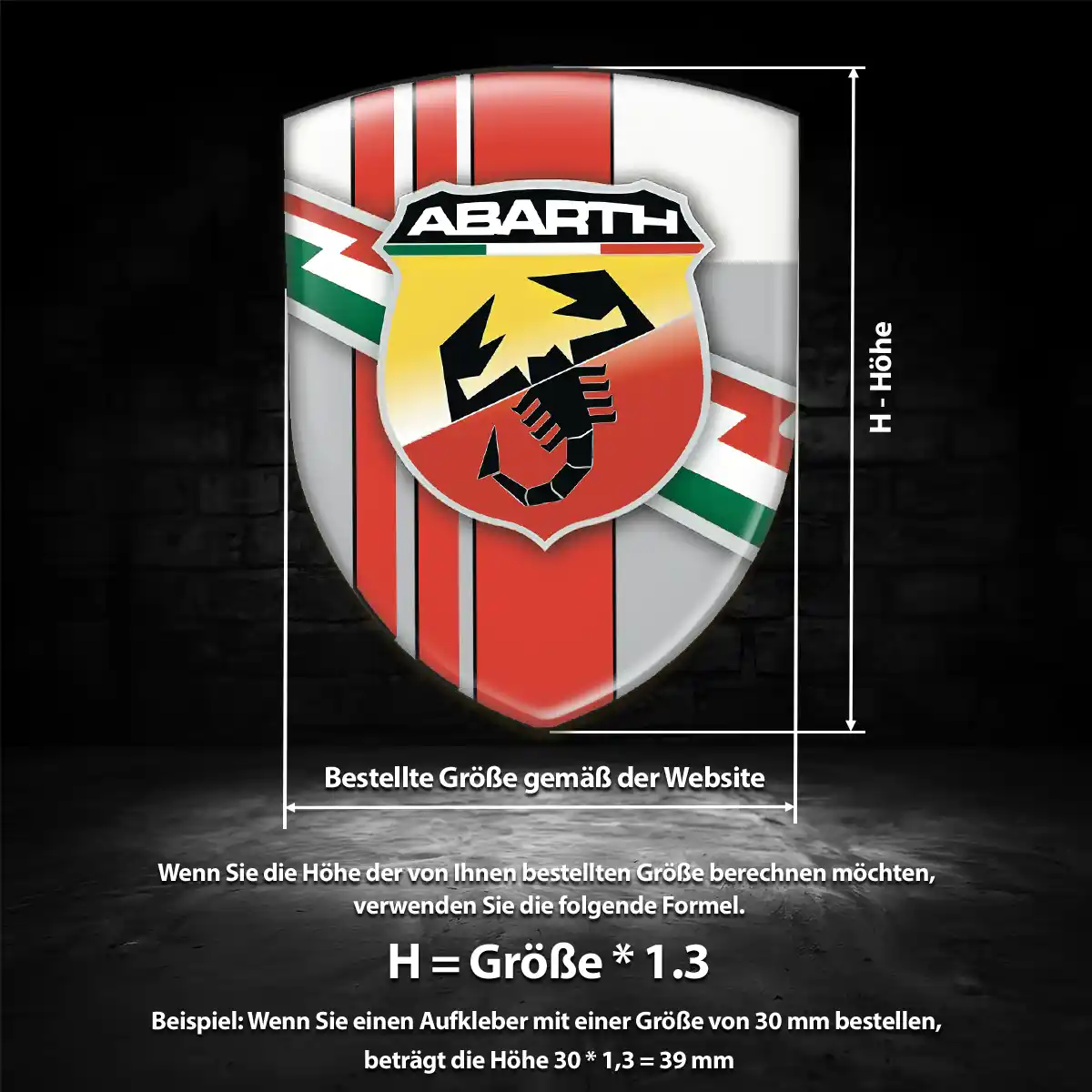 Abarth Aufkleber Auto Premiumqualität