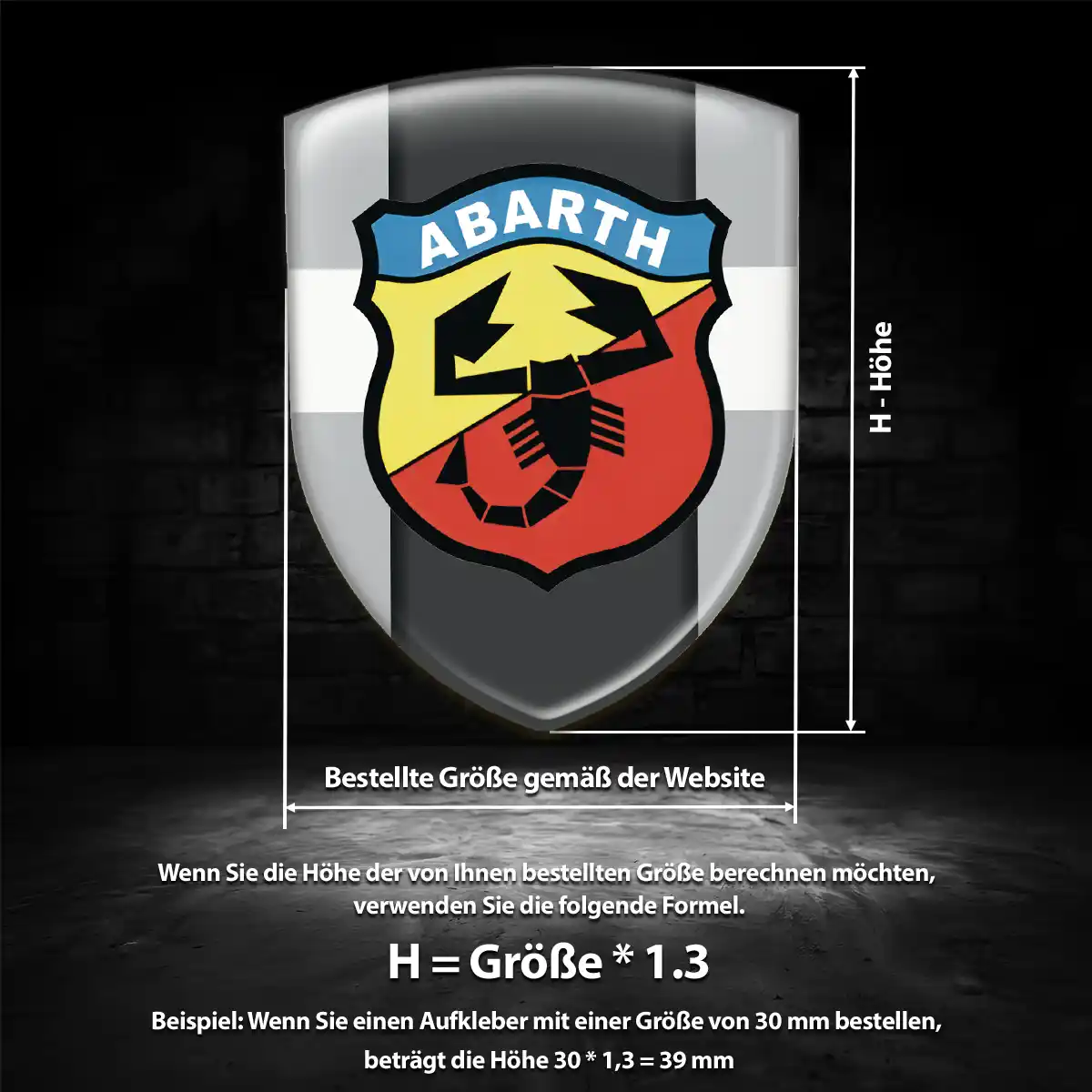 Abarth Aufkleber Auto Stilvolles Design