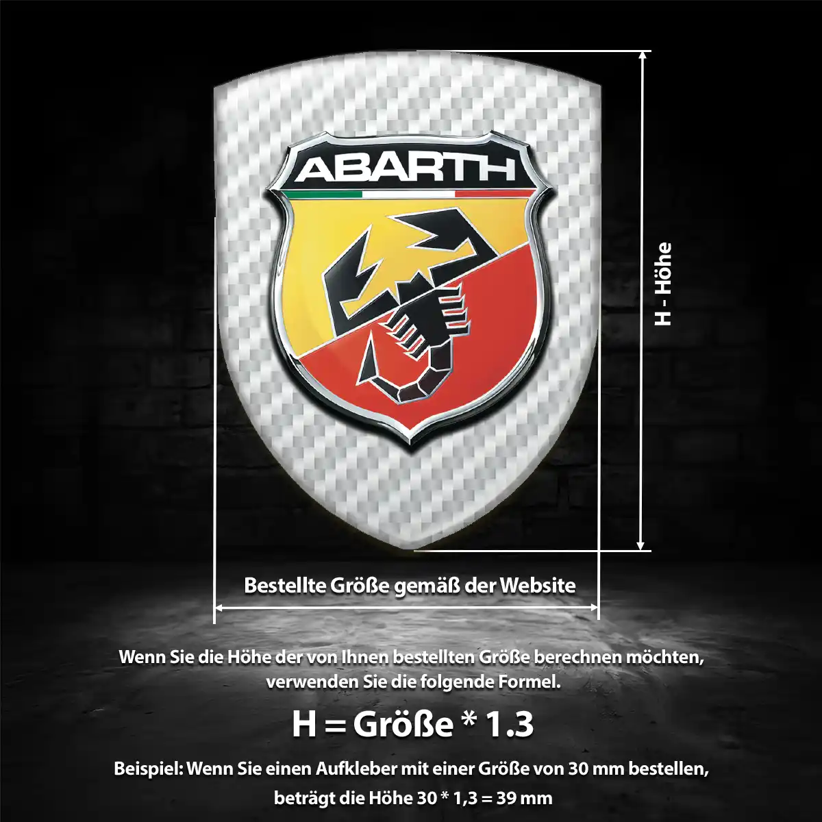Abarth Aufkleber Überzeugende Qualität