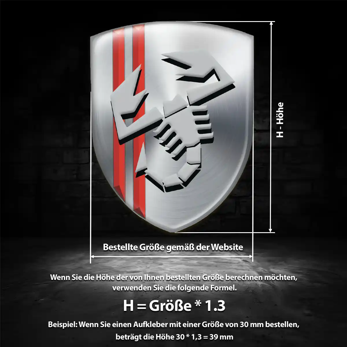 Abarth Aufkleber Emblem Auto Anspruchsvolles Design