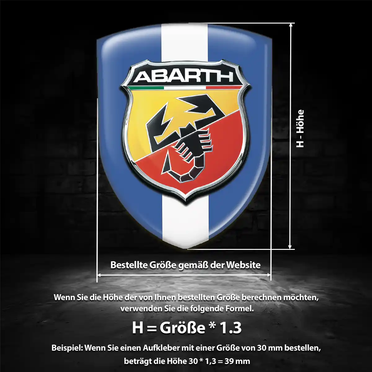 Abarth Aufkleber Emblem Auto Exterieurdesign