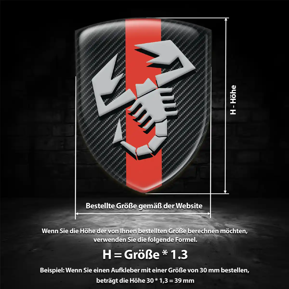 Abarth Aufkleber Emblem Auto Interieurdesign