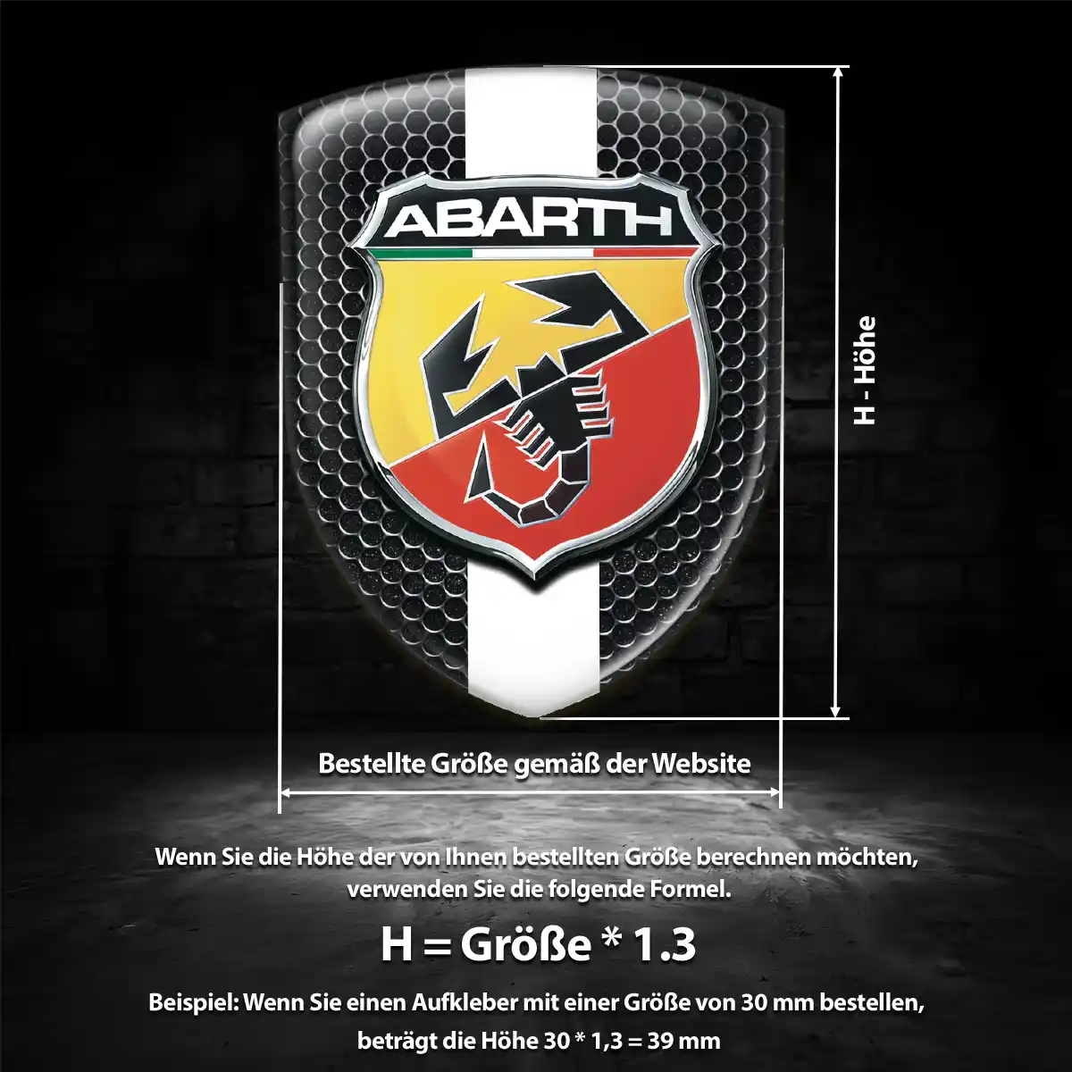 Abarth Aufkleber Emblem Auto Markenedition
