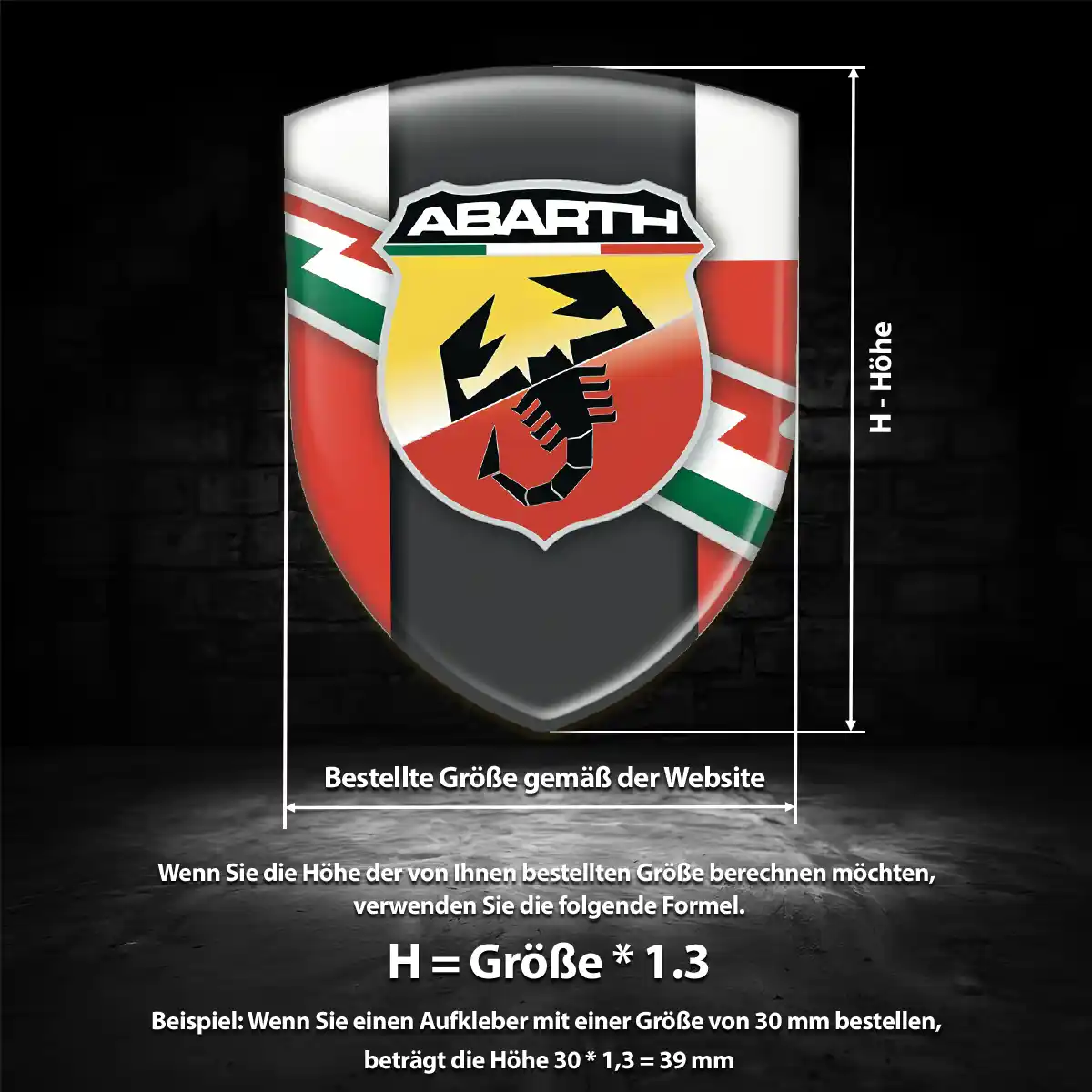 Abarth Aufkleber Emblem Auto Tuningfahrzeug