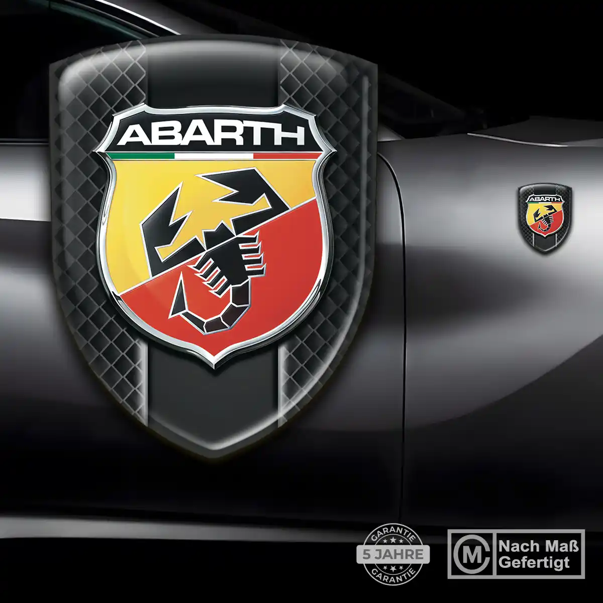 Abarth Aufkleber Emblem Höchste Qualität
