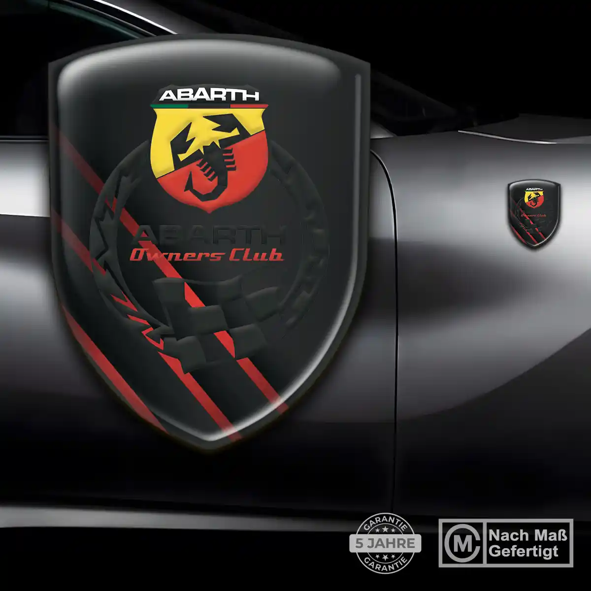 Abarth Aufkleber Emblem Interieurdesign