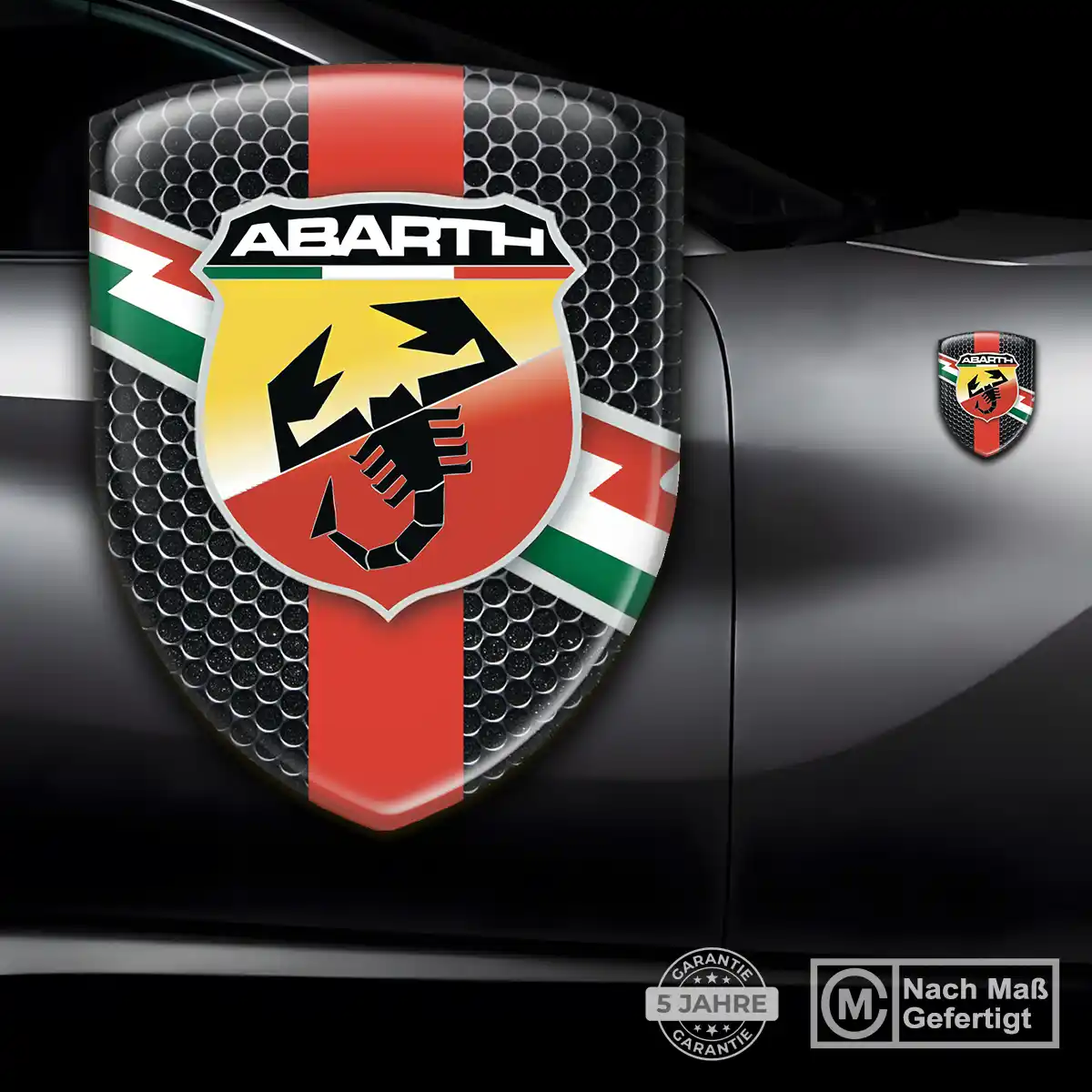 Abarth Aufkleber Emblem Tuningfahrzeug