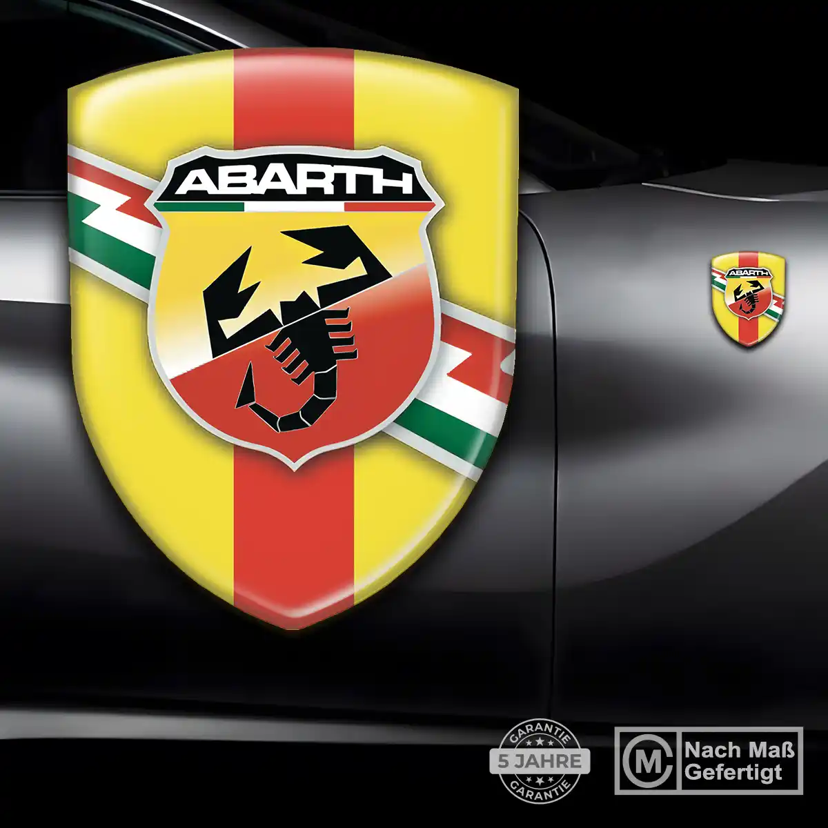 Abarth Aufkleber Emblem Wappen Auto Überzeugende Qualität