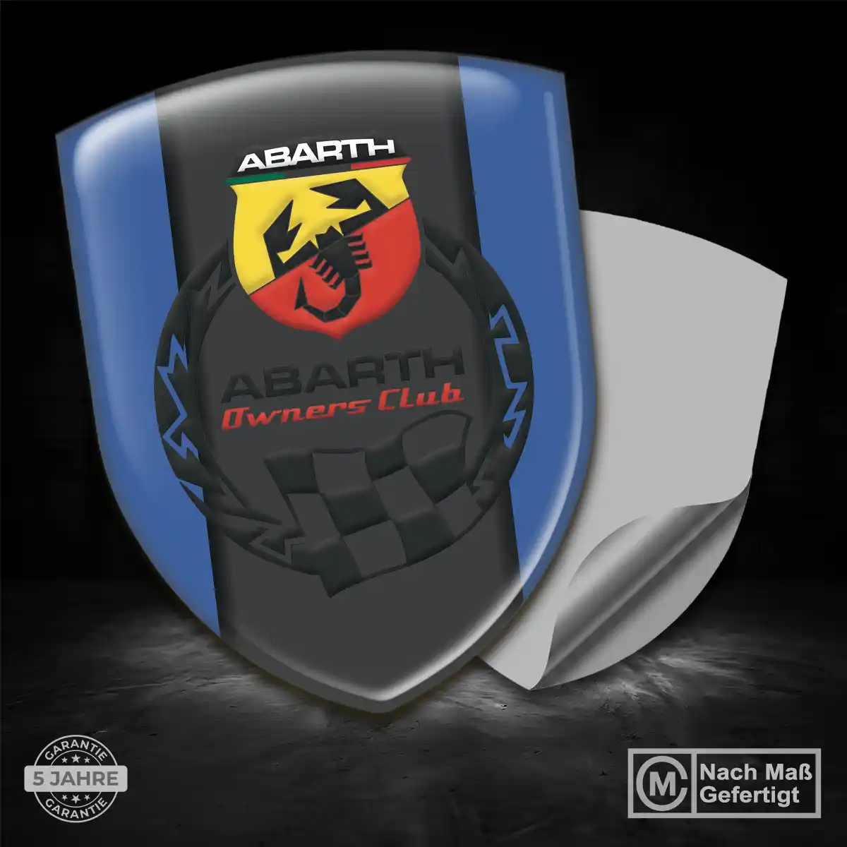 Abarth Aufkleber Emblem Wappen Auto Edles Design