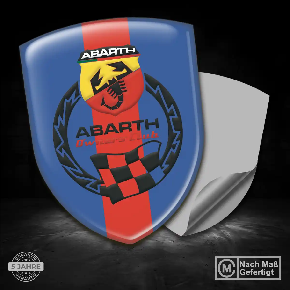 Abarth Aufkleber Emblem Wappen Auto Erstklassige Qualität