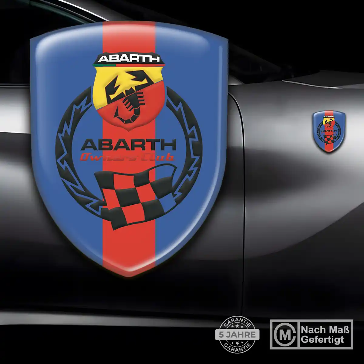 Abarth Aufkleber Emblem Wappen Auto Erstklassige Qualität