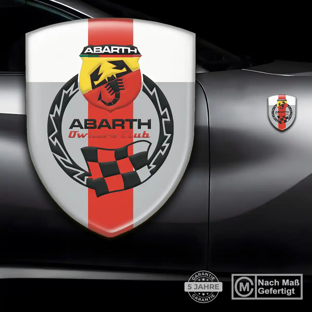 Abarth Aufkleber Emblem Wappen Auto Exterieurdesign