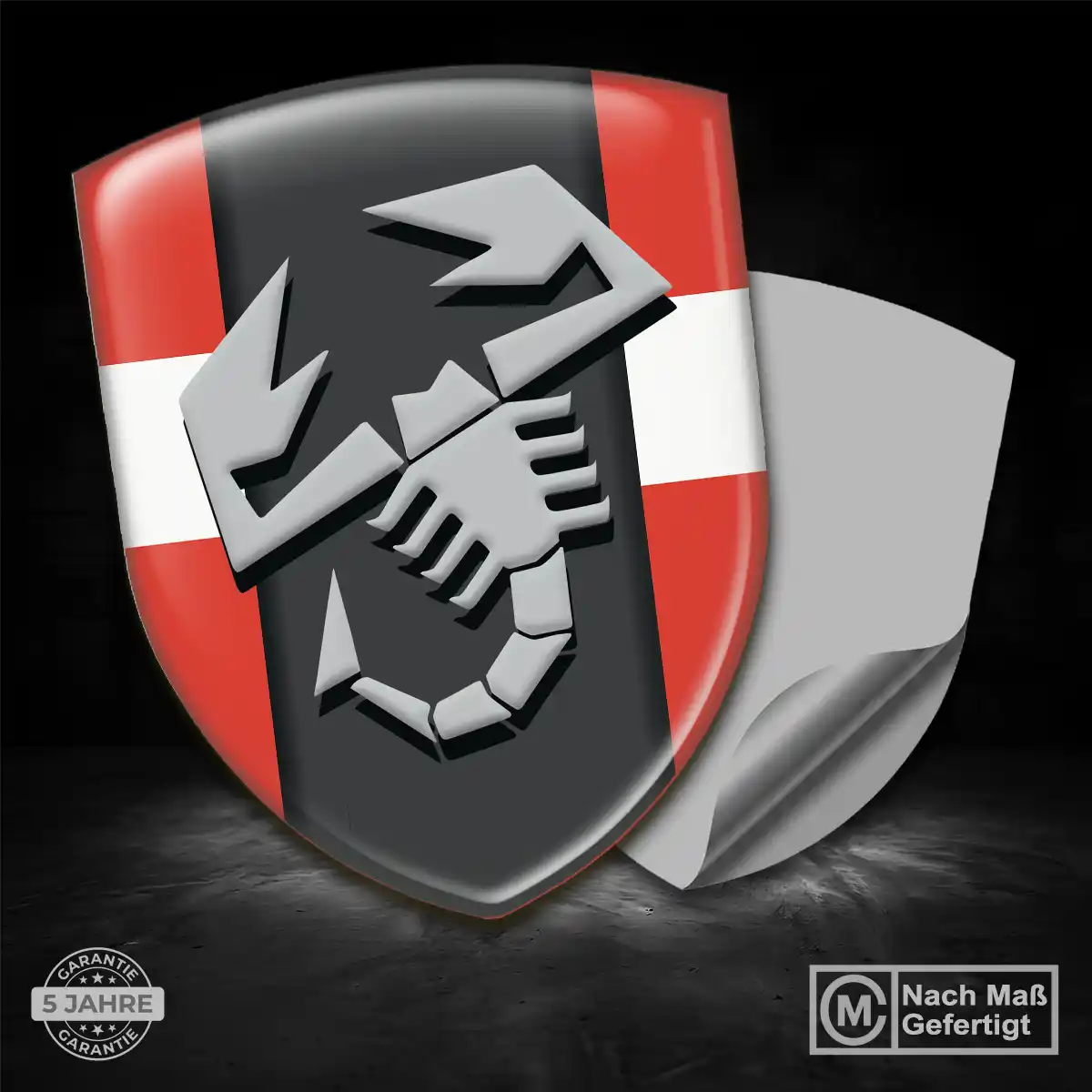 Abarth Aufkleber Emblem Wappen Auto Höchste Qualität