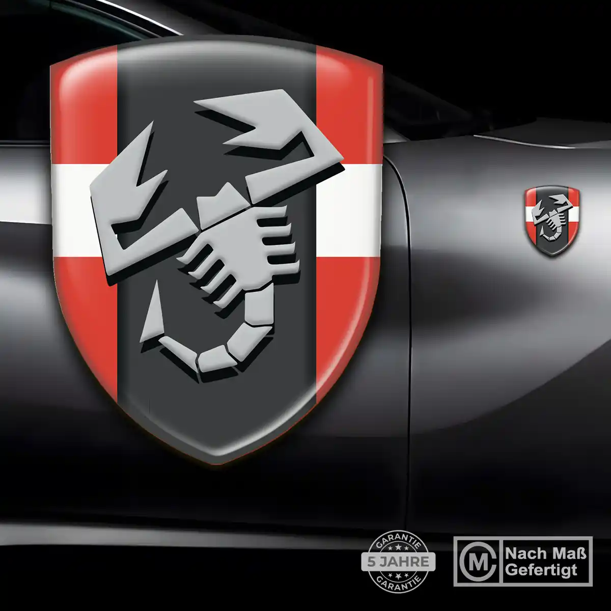 Abarth Aufkleber Emblem Wappen Auto Höchste Qualität