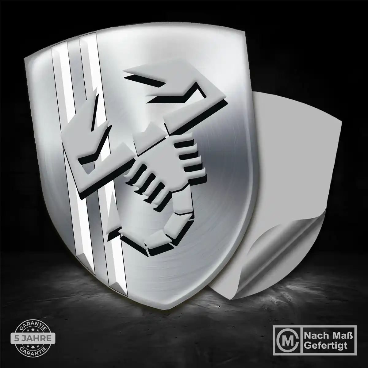Abarth Aufkleber Emblem Wappen Auto Hochwertiges Harz