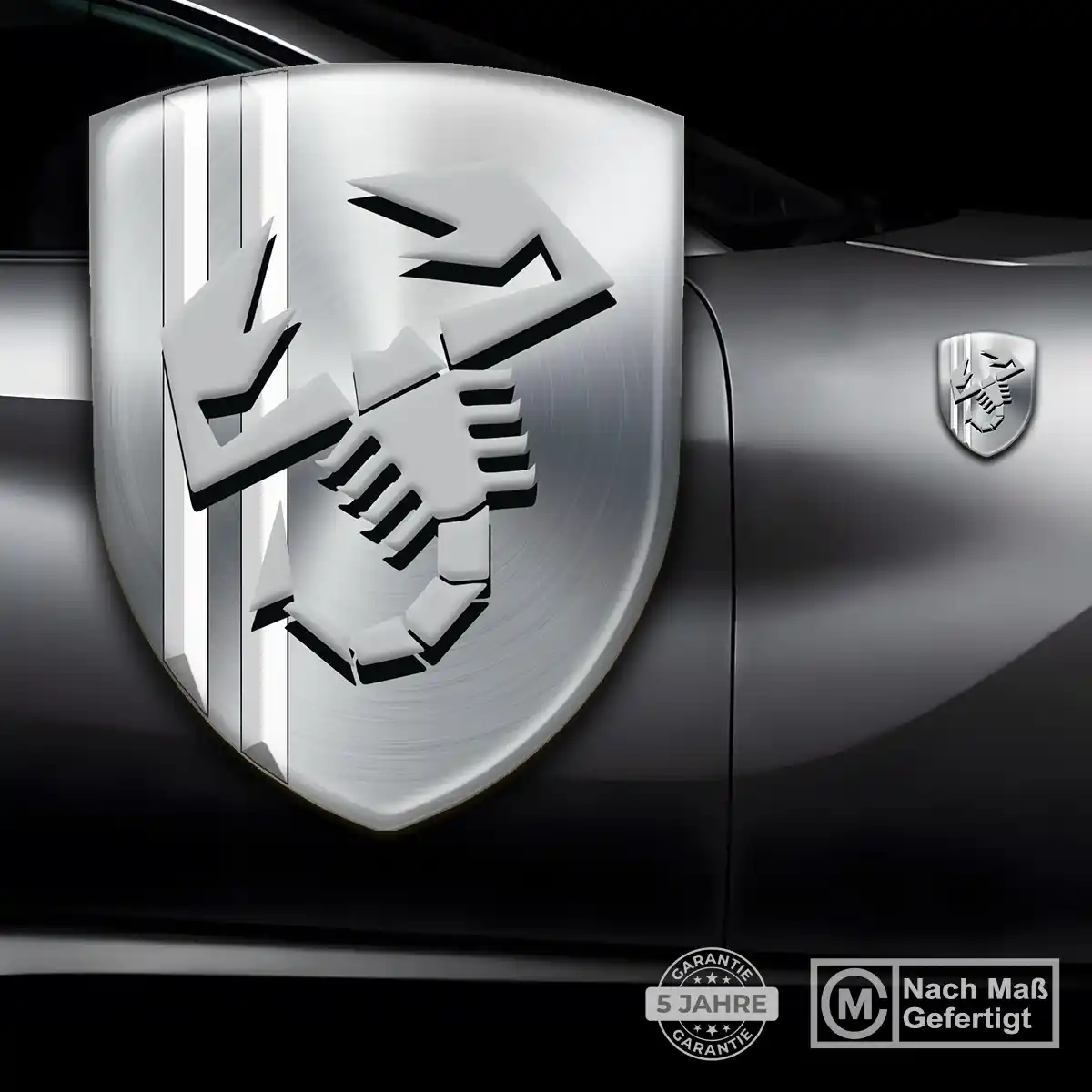 Abarth Aufkleber Emblem Wappen Auto Hochwertiges Harz