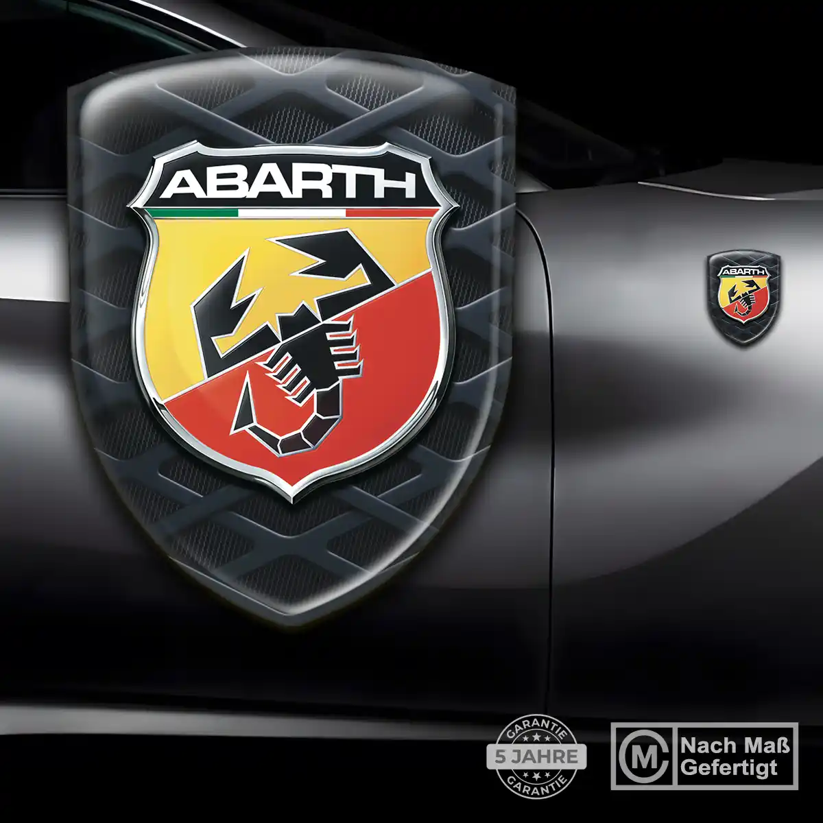 Abarth Aufkleber Emblem Wappen Auto Interieurdesign