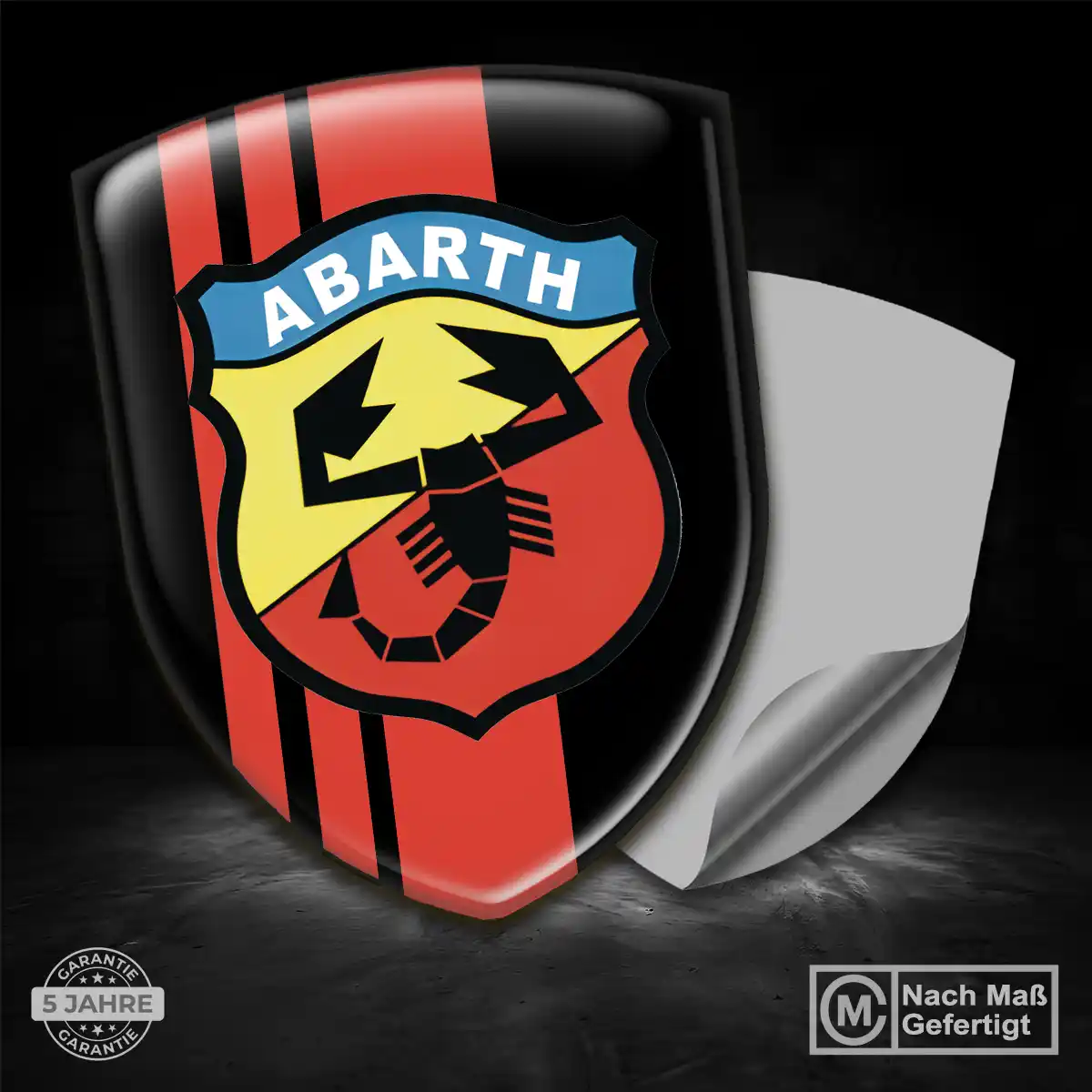 Abarth Aufkleber Emblem Wappen Auto Limitierte Auflage