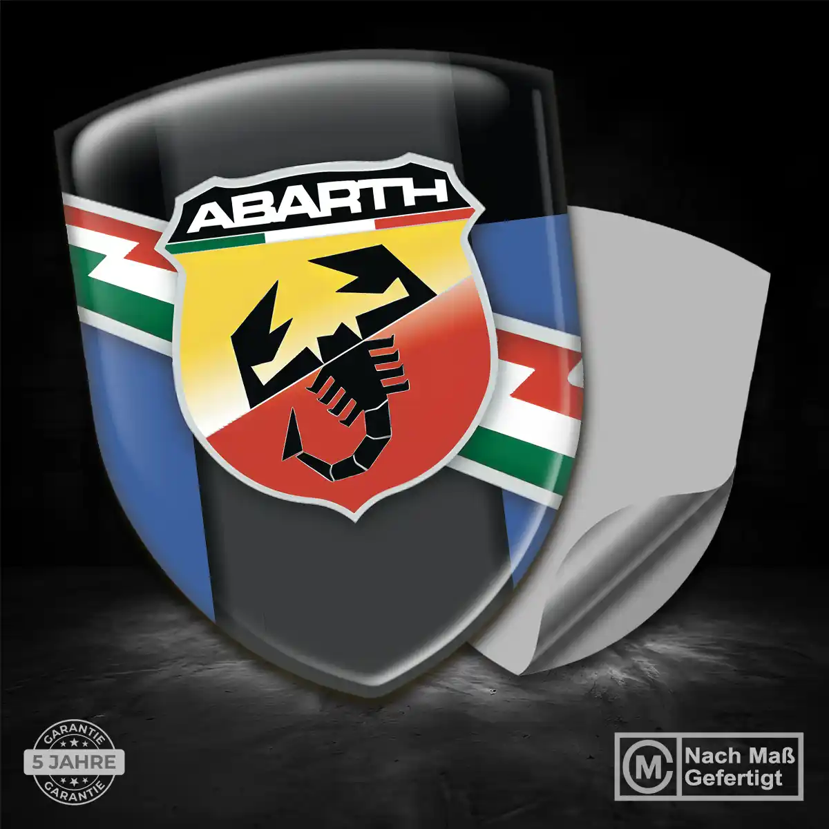 Abarth Aufkleber Emblem Wappen Auto Markenedition