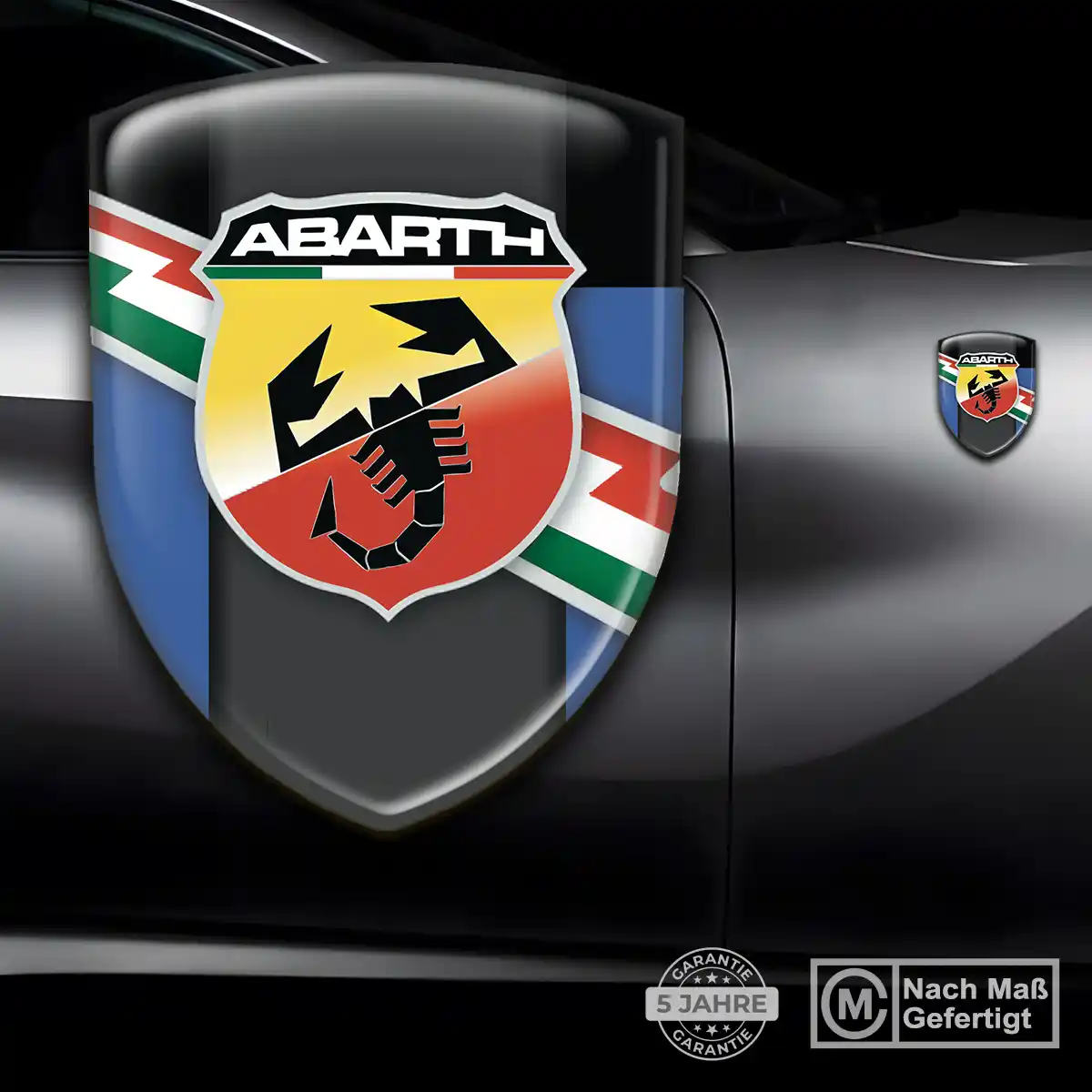 Abarth Aufkleber Emblem Wappen Auto Markenedition