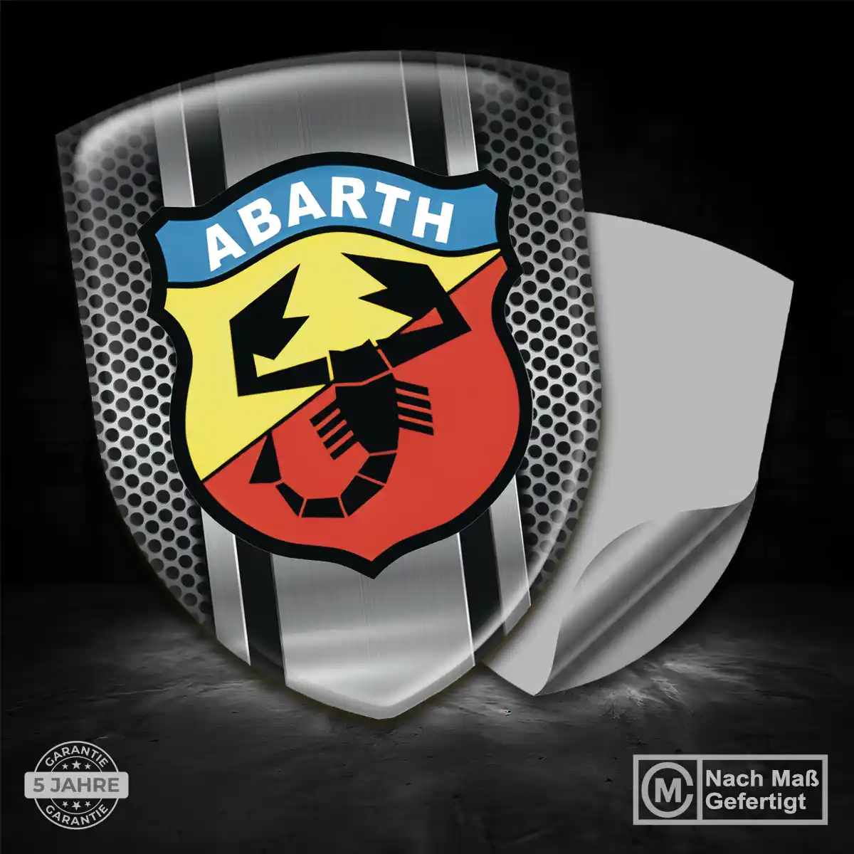 Abarth Aufkleber Emblem Wappen Auto Modernes Design