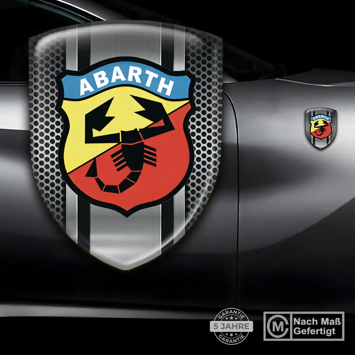Abarth Aufkleber Emblem Wappen Auto Modernes Design