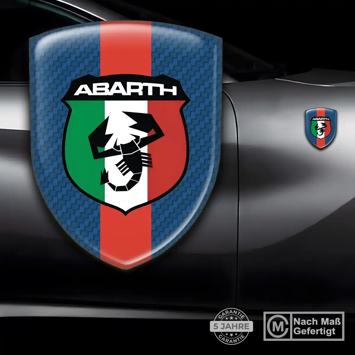Abarth Aufkleber Emblem Wappen Auto Premiumqualität