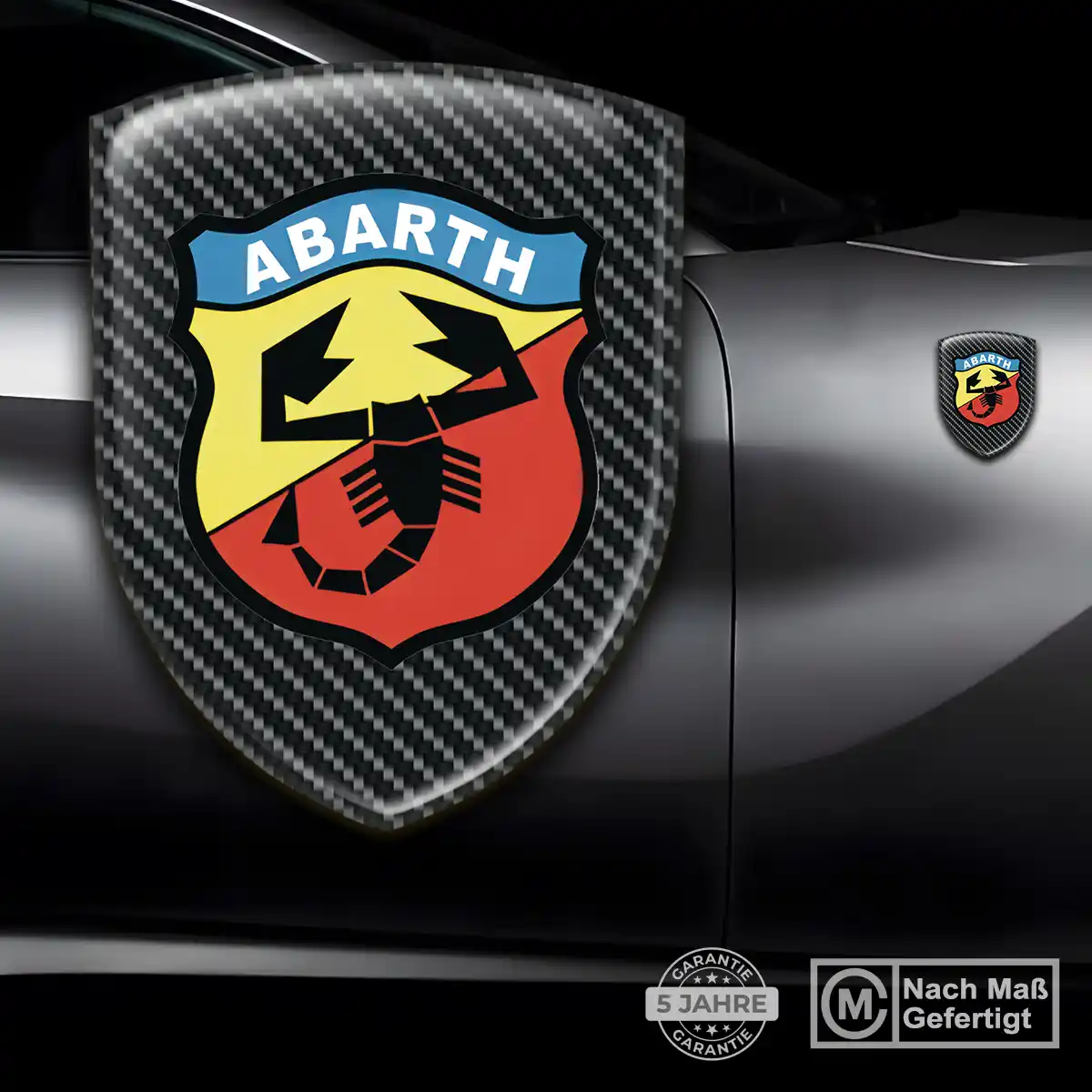 Abarth Aufkleber Emblem Wappen Überzeugende Qualität