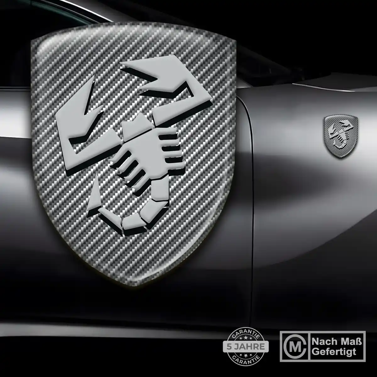 Abarth Aufkleber Emblem Wappen Hochwertiges Harz