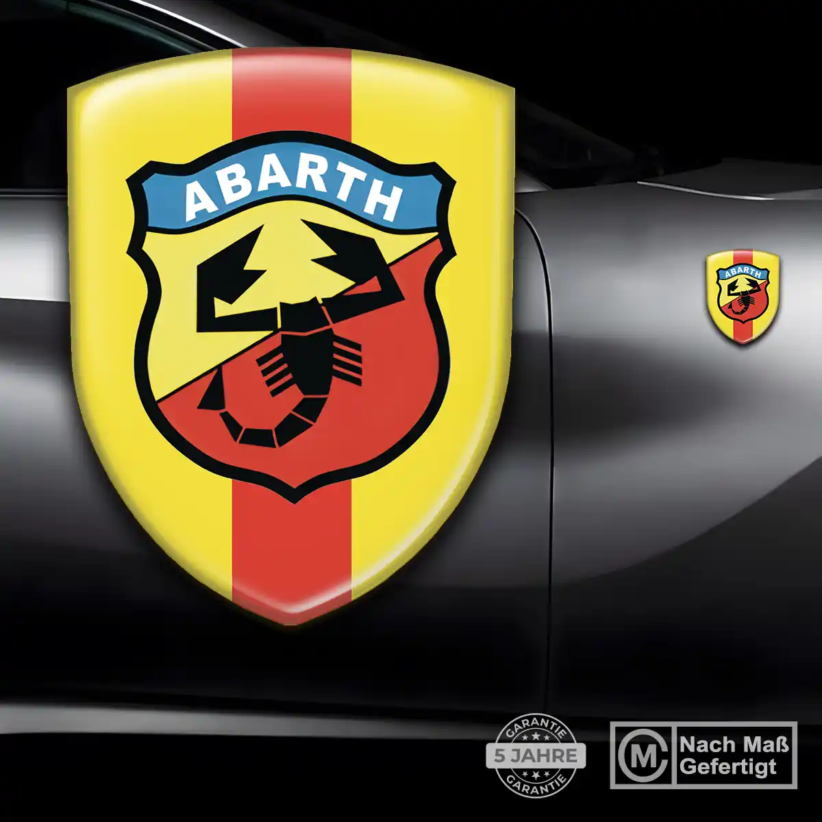 Abarth Aufkleber Emblem Wappen Interieurdesign