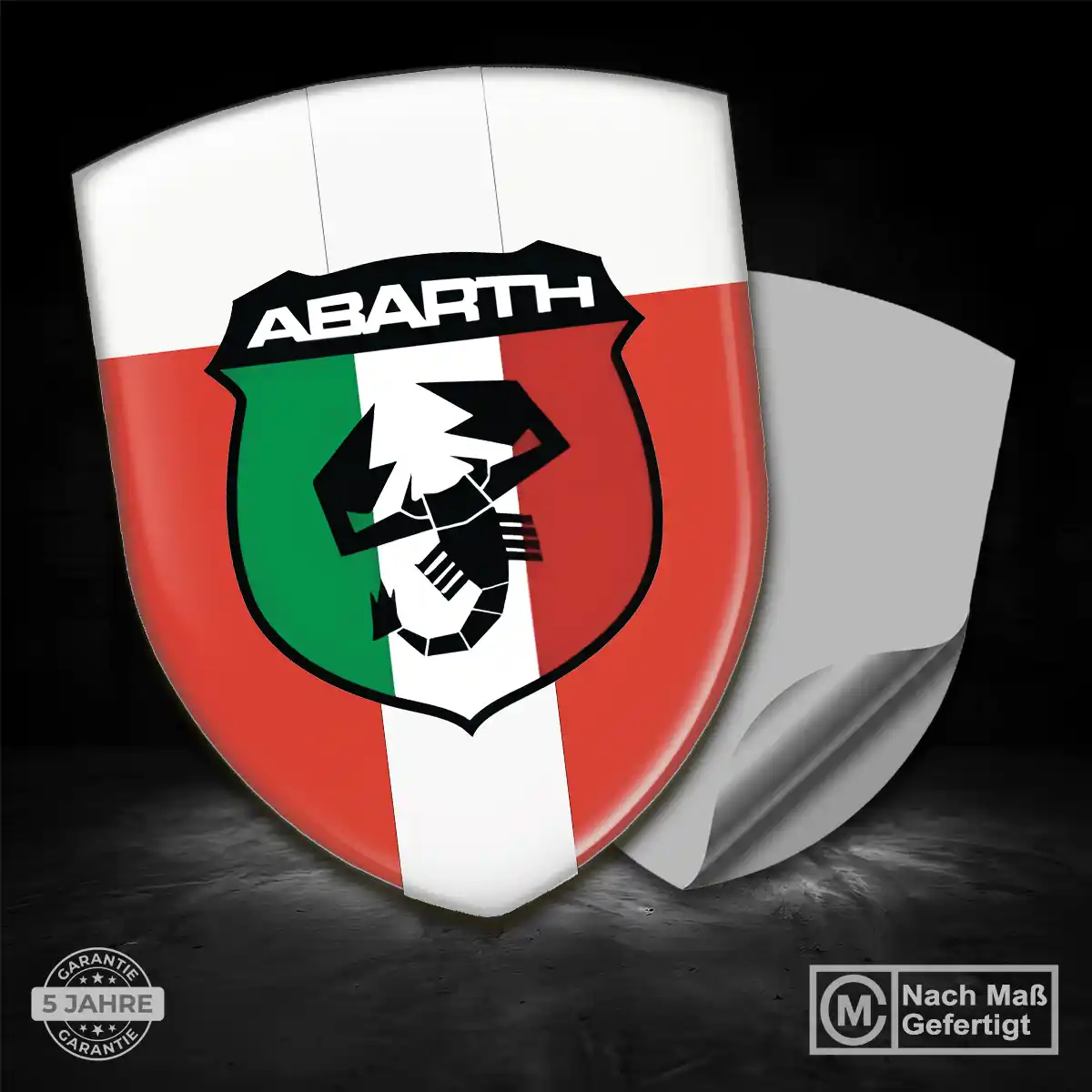 Abarth Aufkleber Emblem Wappen Premiumqualität