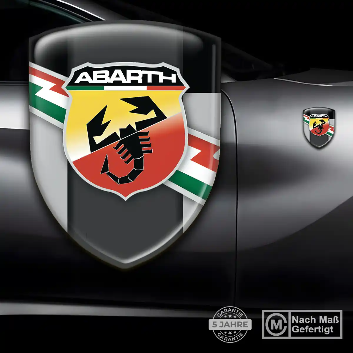 Abarth Aufkleber Embleme Silikon Anspruchsvolles Design