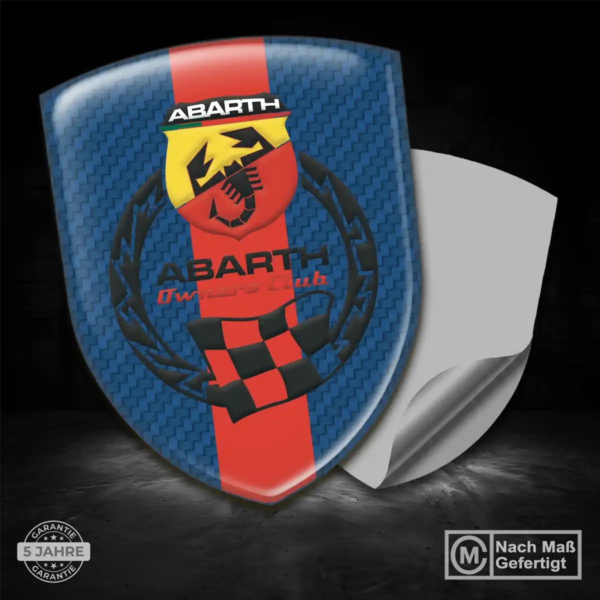 Abarth Aufkleber Embleme Silikon Auto Edles Design