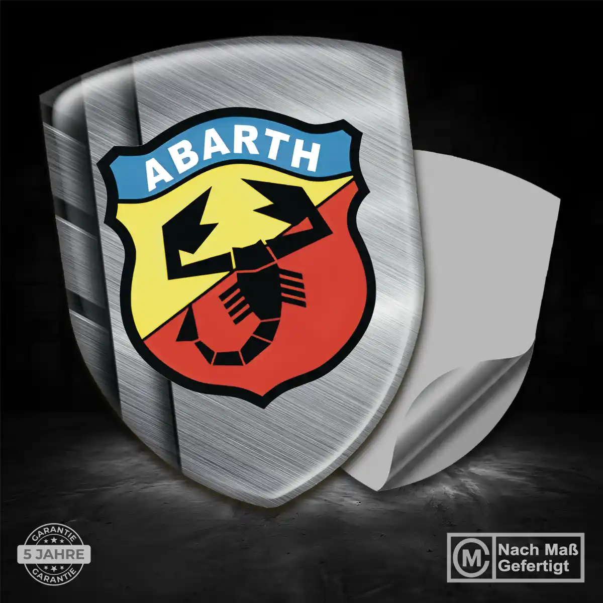 Abarth Aufkleber Embleme Silikon Auto Hochwertiges Harz