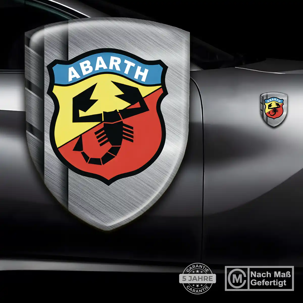 Abarth Aufkleber Embleme Silikon Auto Hochwertiges Harz