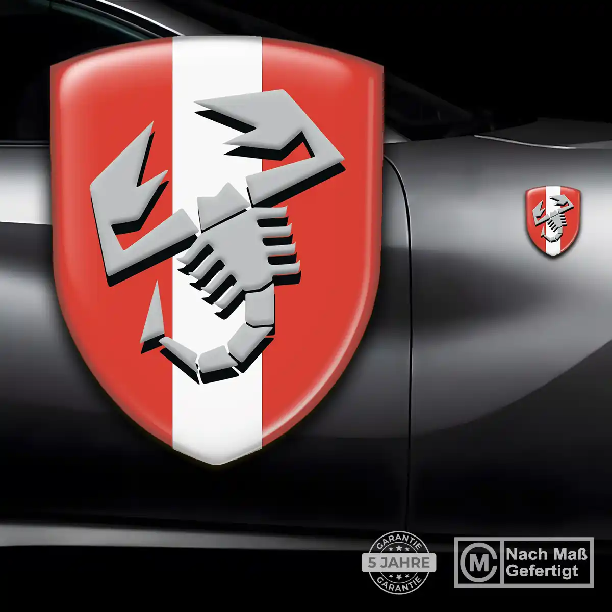 Abarth Aufkleber Embleme Silikon Auto Hohe Qualität