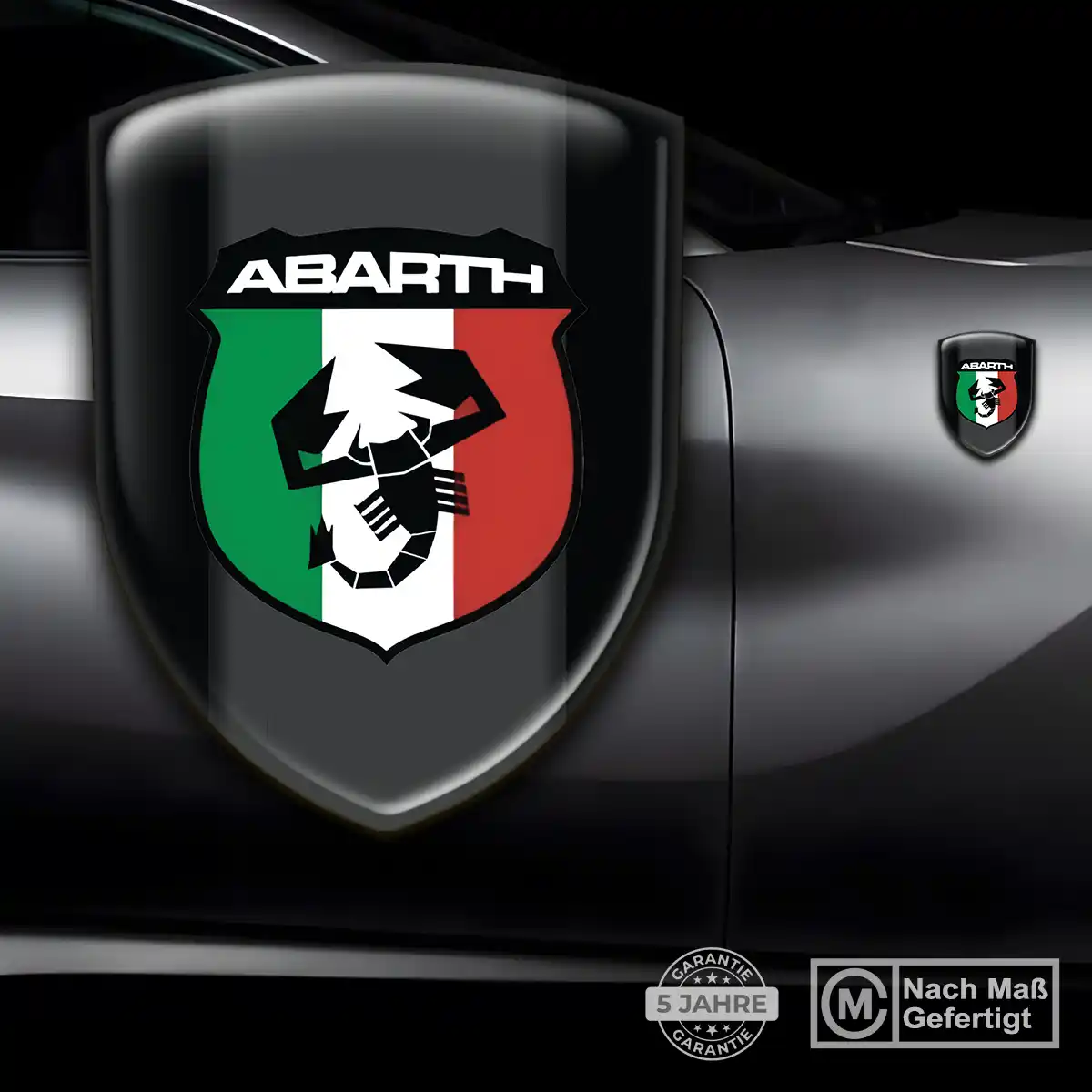 Abarth Aufkleber Embleme Silikon Auto Interieurdesign