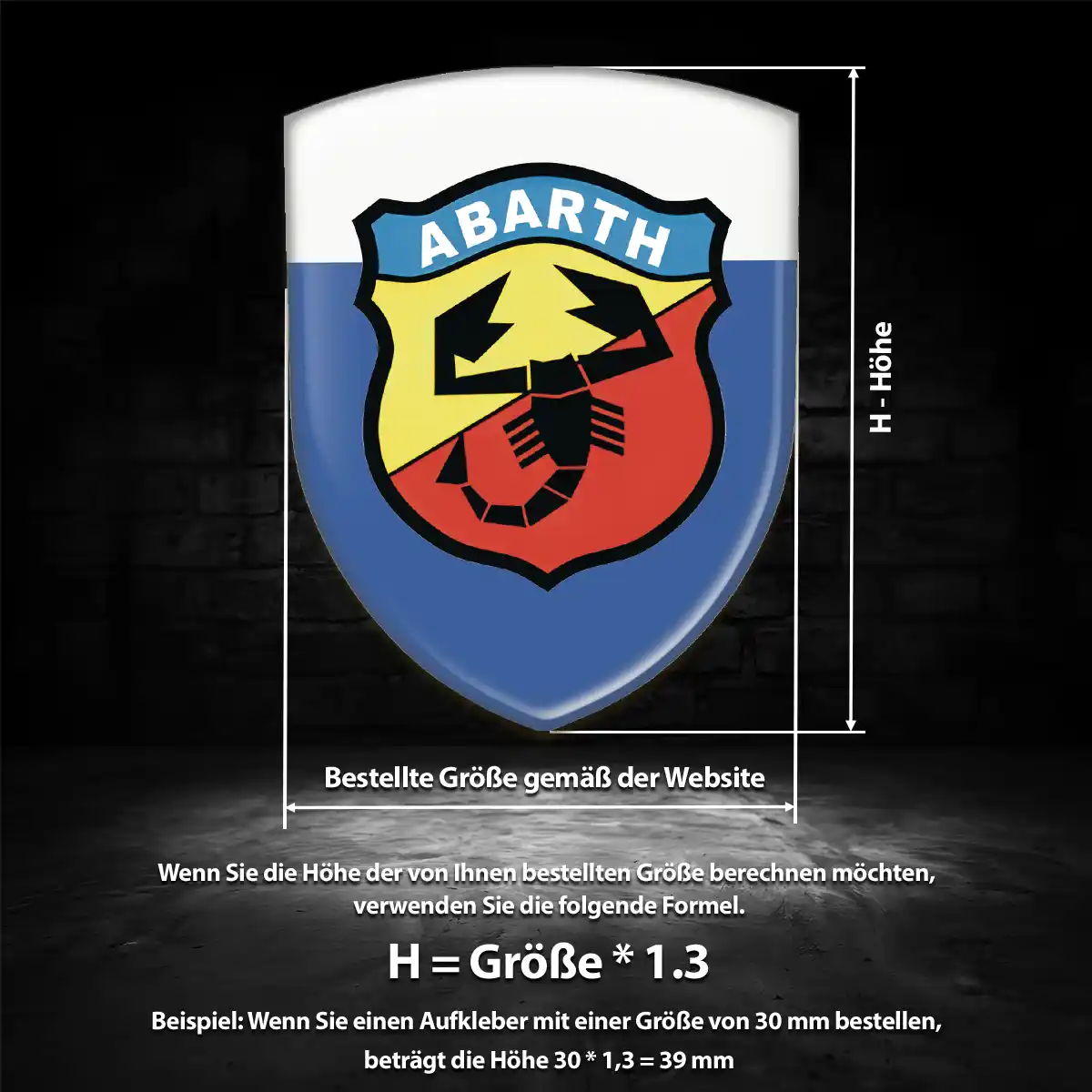 Abarth Aufkleber Embleme Silikon Auto Modernes Design