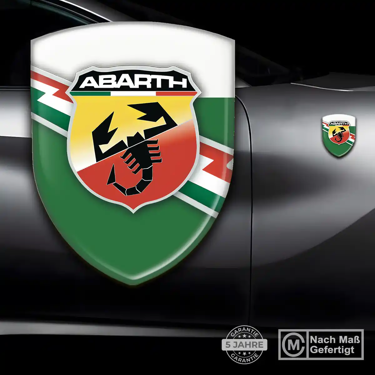 Abarth Aufkleber Embleme Silikon Auto Premium-Edition
