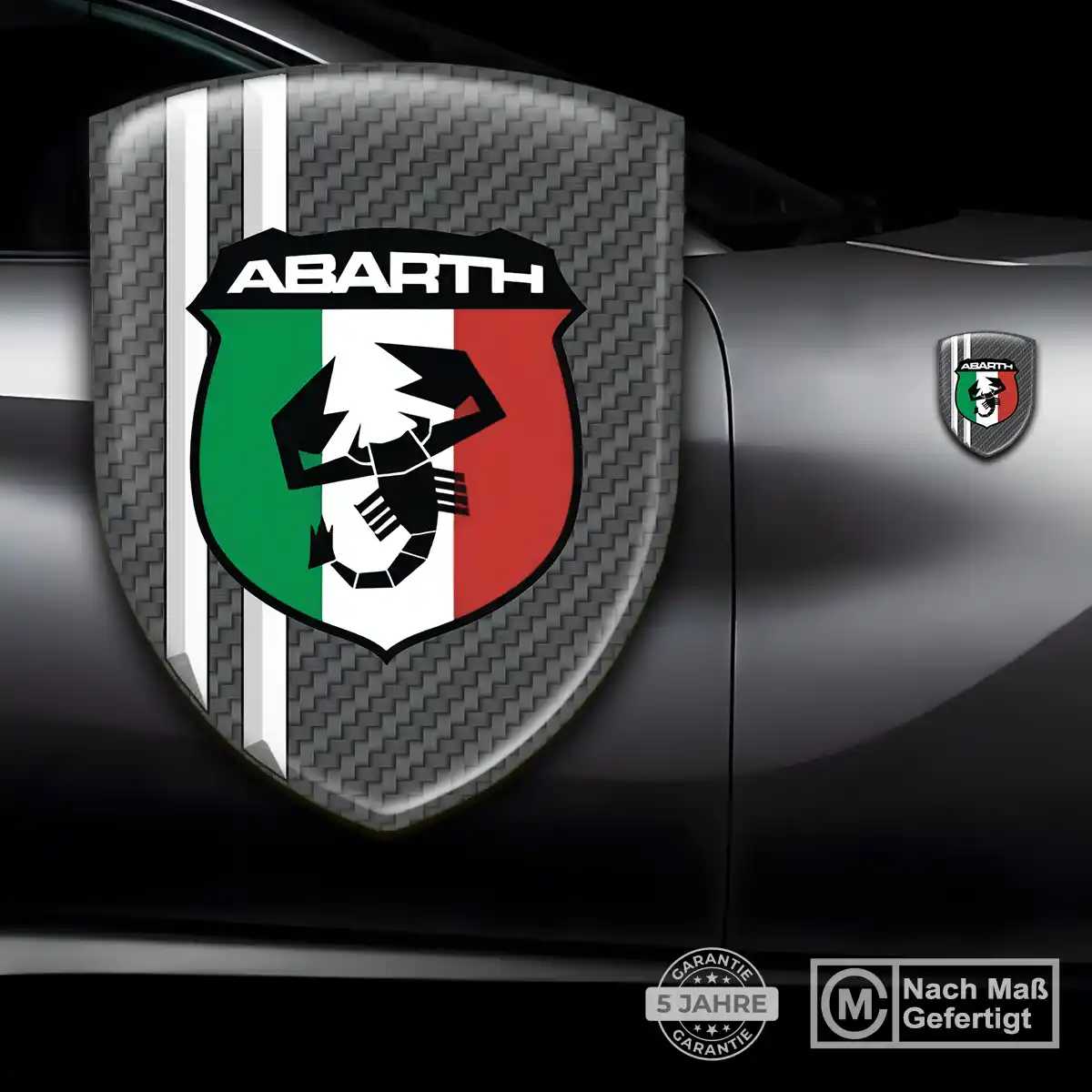 Abarth Aufkleber Embleme Silikon Auto Spitzenqualität