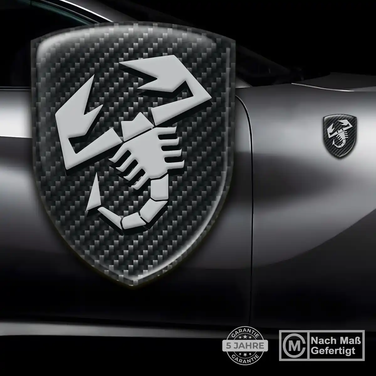 Abarth Aufkleber Embleme Silikon Auto Stilvolles Design