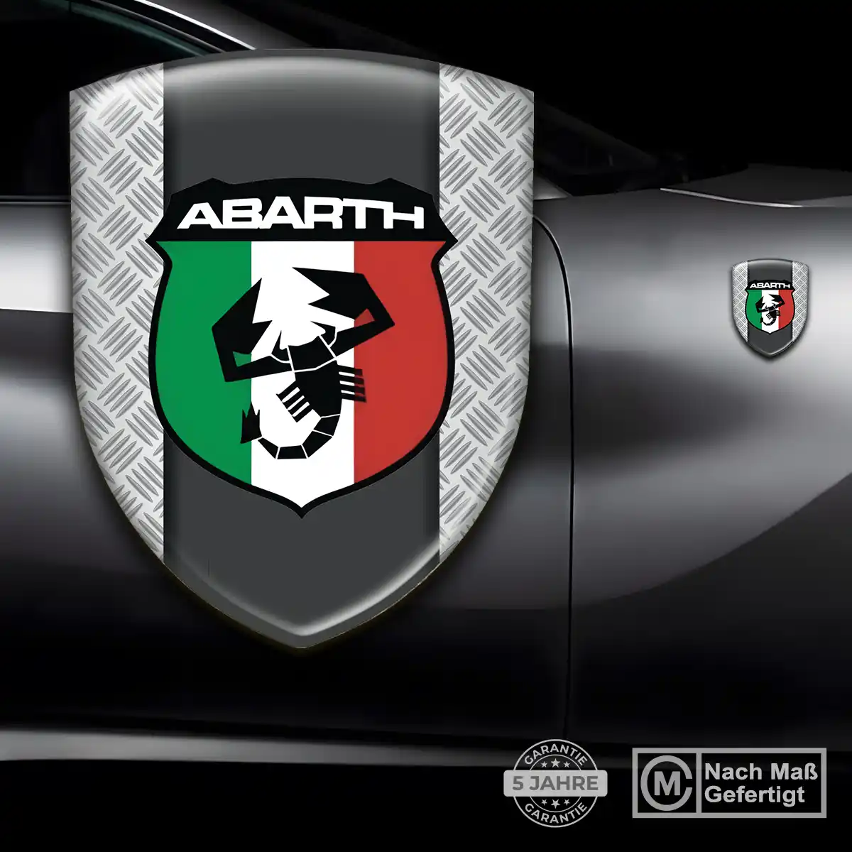 Abarth Aufkleber Embleme Silikon Auto Tuningfahrzeug