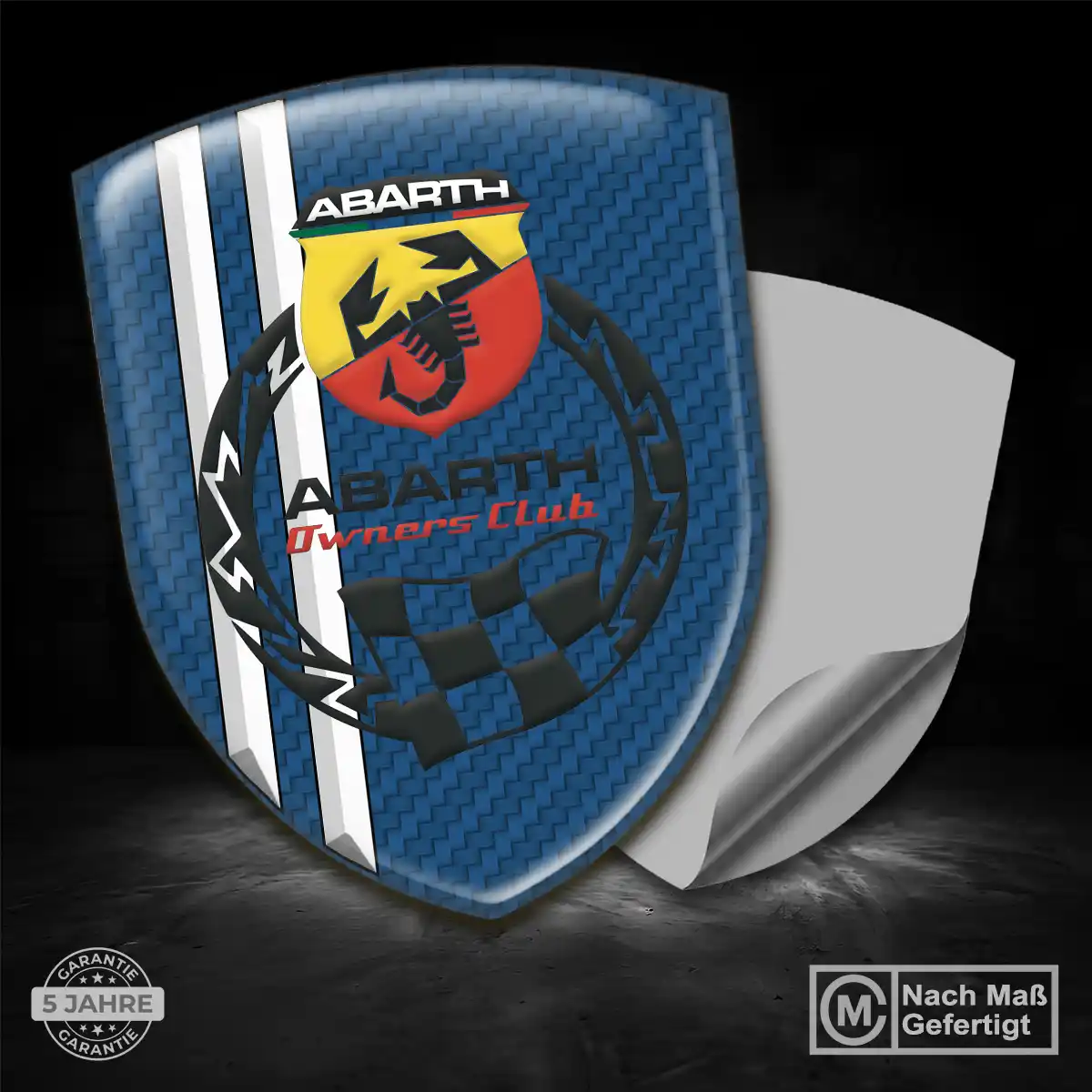 Abarth Aufkleber Embleme Silikon Überzeugende Qualität